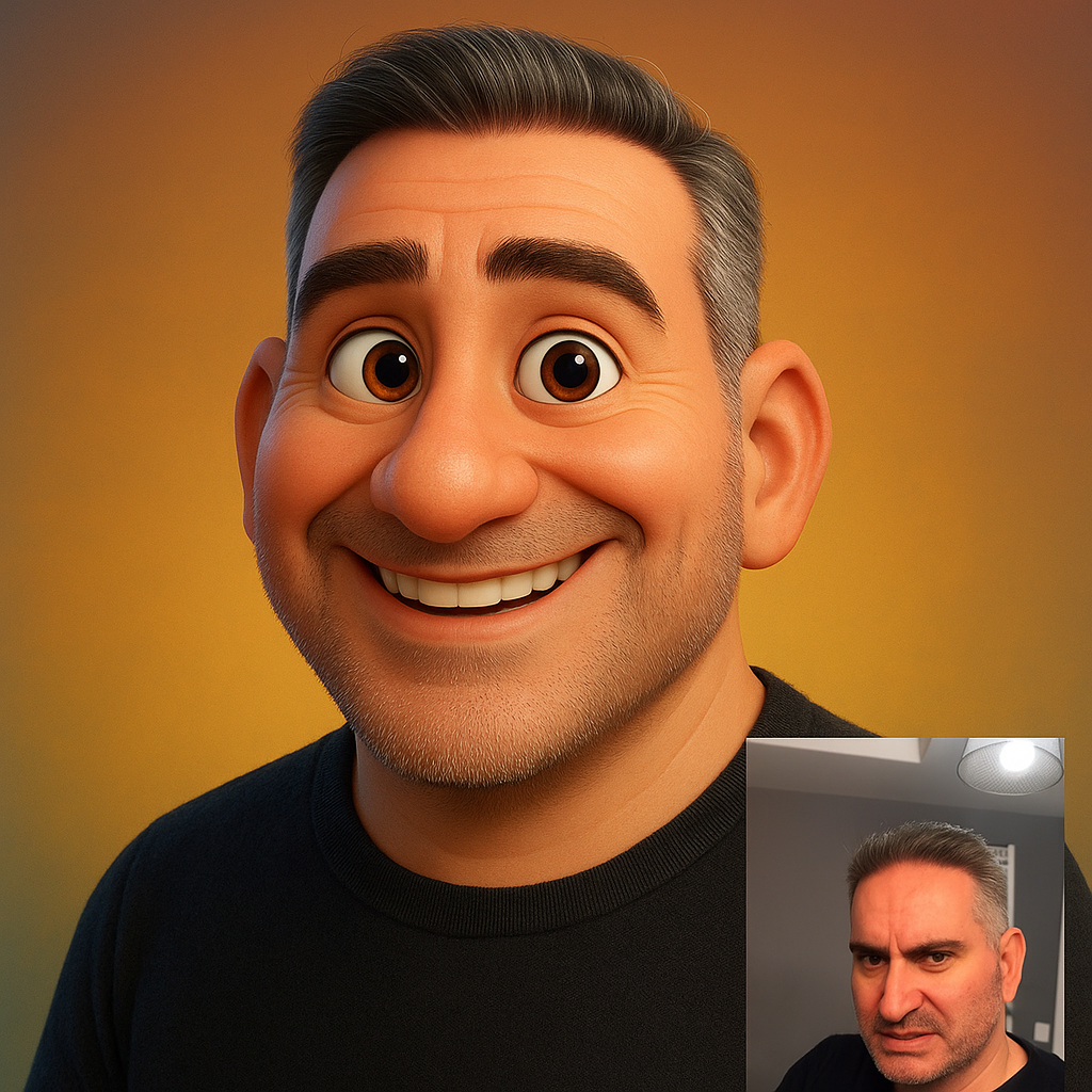 Portrait Pixar personnalisé | Portrait de dessin animé 3D