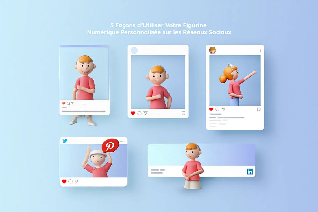 5 Façons d'Utiliser Votre Figurine Numérique Personnalisée sur les Réseaux Sociaux
